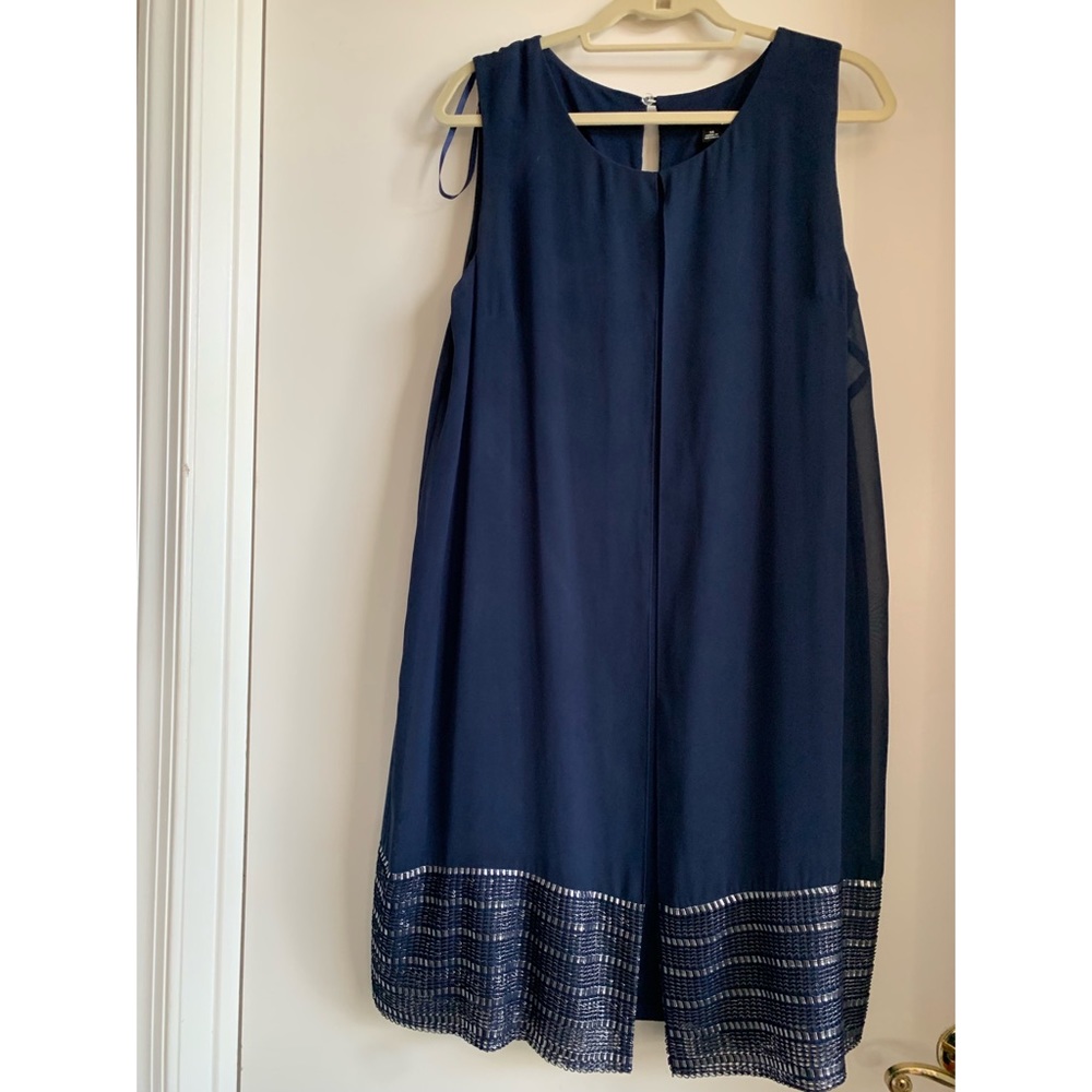 Blue dress with accents